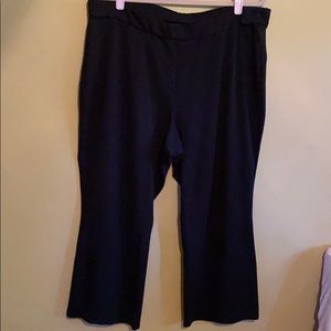 1X Short Black Dress Pants